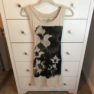 Free People Graphic Open back Dress - Size M